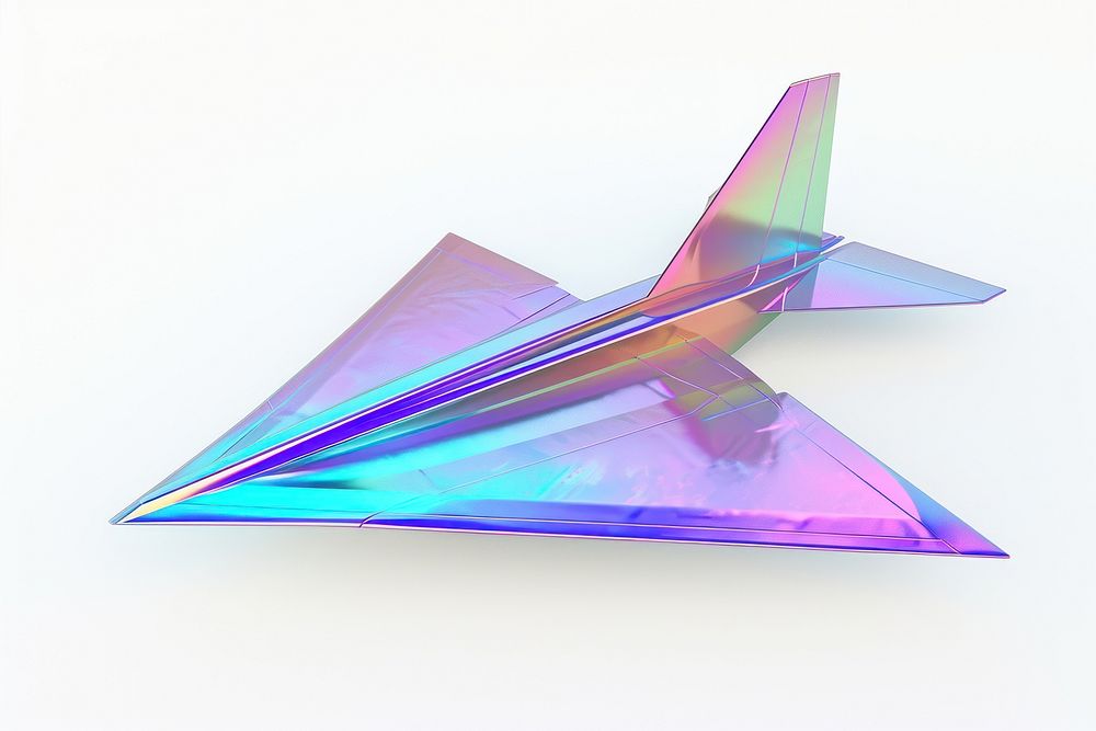 Paper plane airplane aircraft white background.