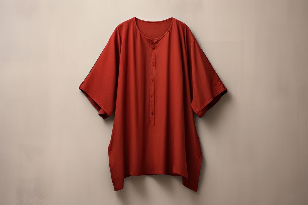 Tunic t-shirt sleeve coathanger. AI generated Image by rawpixel.