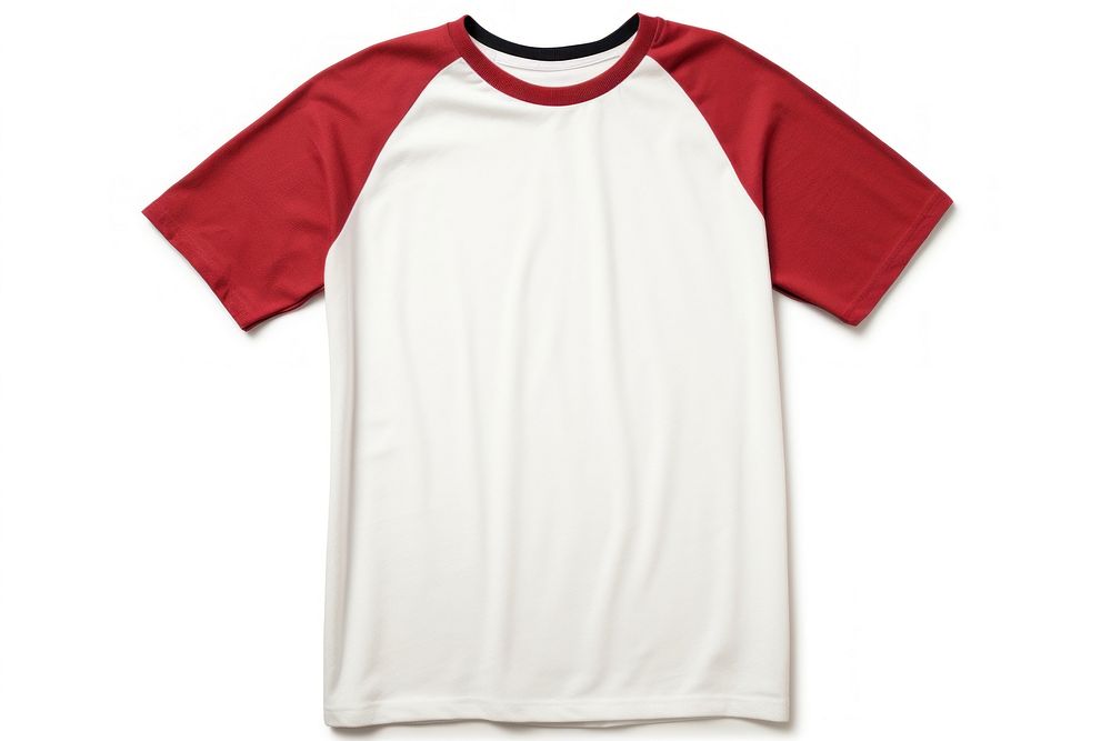 Baseball top t-shirt sleeve white. AI generated Image by rawpixel.