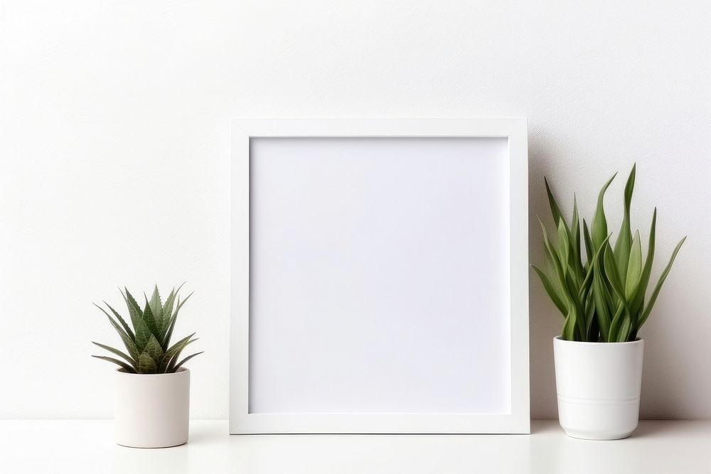 Picture frame in minimal style plant wall houseplant.