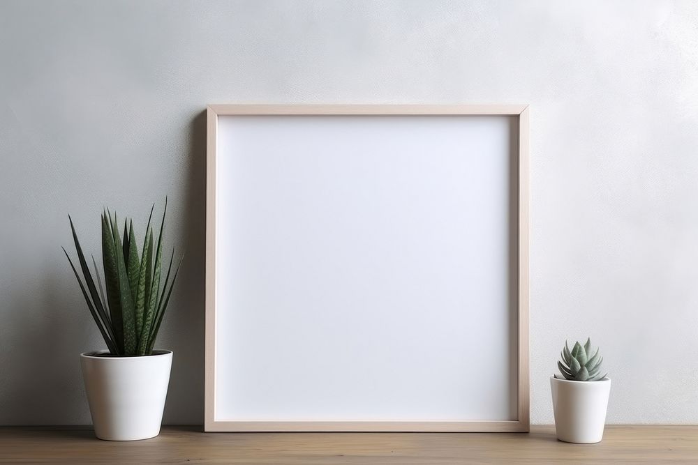 Picture frame in minimal style wall decoration rectangle.