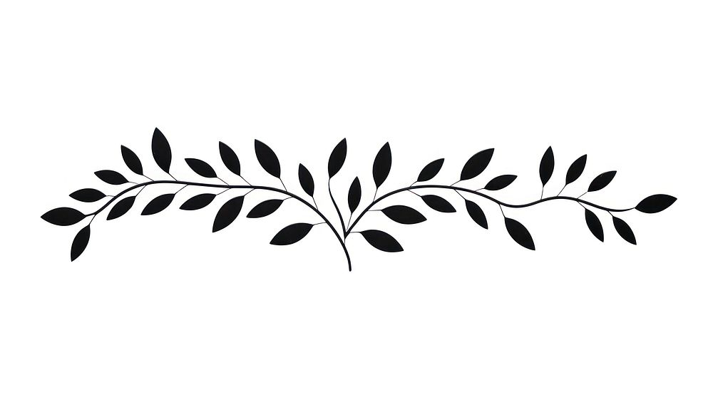 Leaves pattern plant black. AI generated Image by rawpixel.