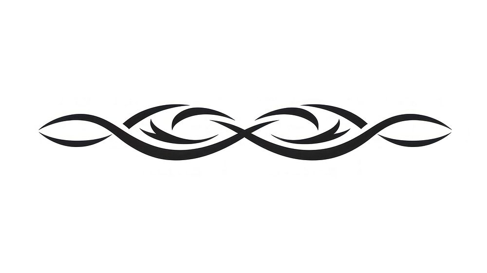 Arrow logo calligraphy moustache. AI generated Image by rawpixel.
