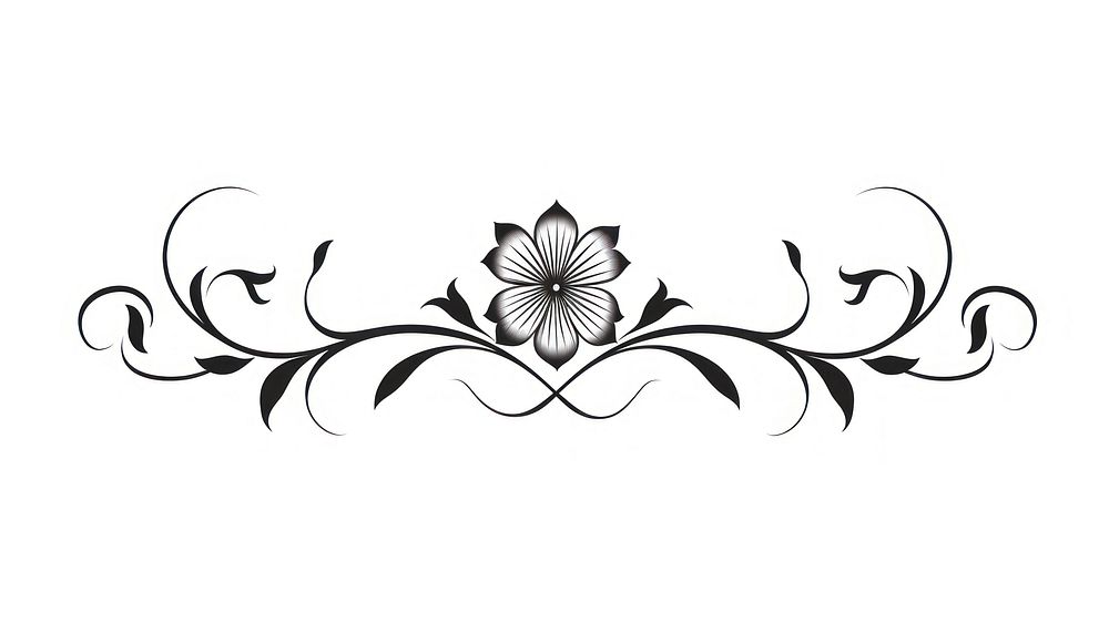 Flower pattern white white background. AI generated Image by rawpixel.