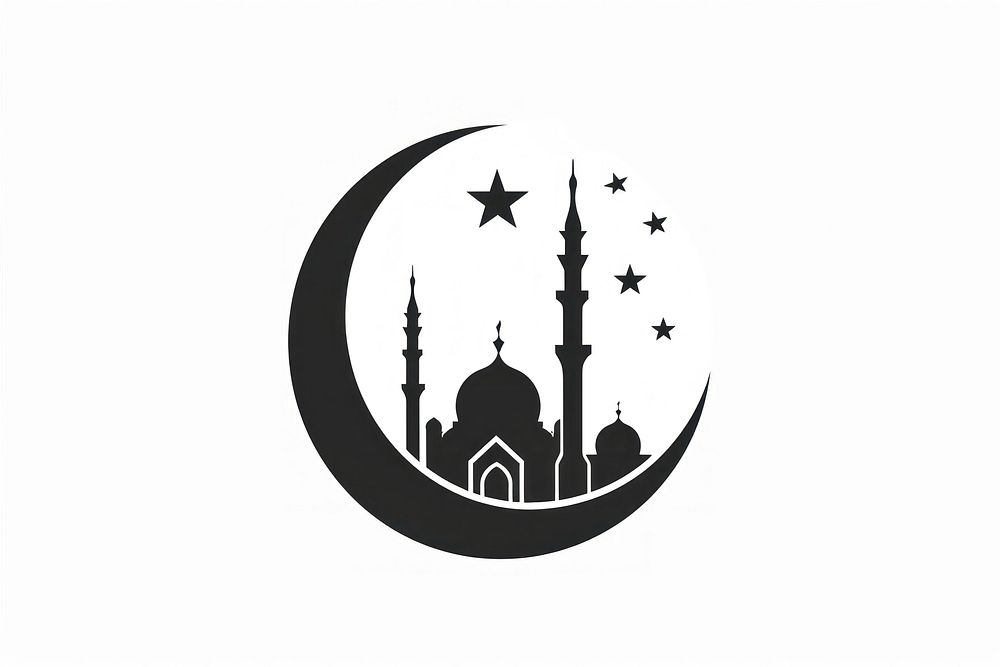 Ramadan logo spirituality architecture calligraphy.