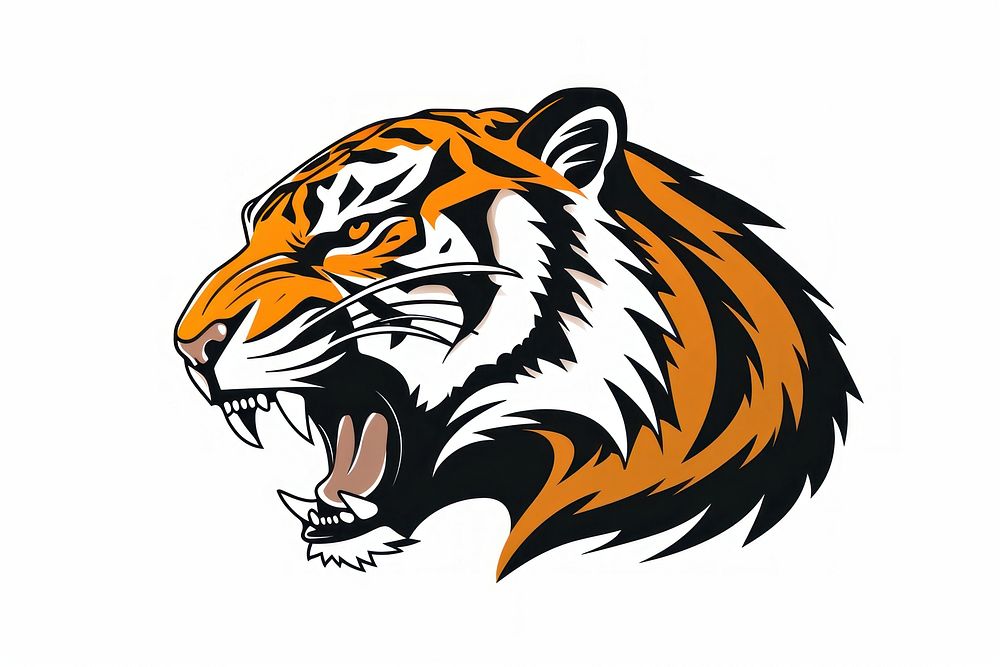 Tiger wildlife animal logo.