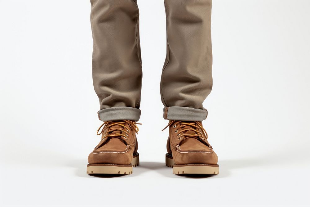 Bootcut footwear pants khaki. AI generated Image by rawpixel.