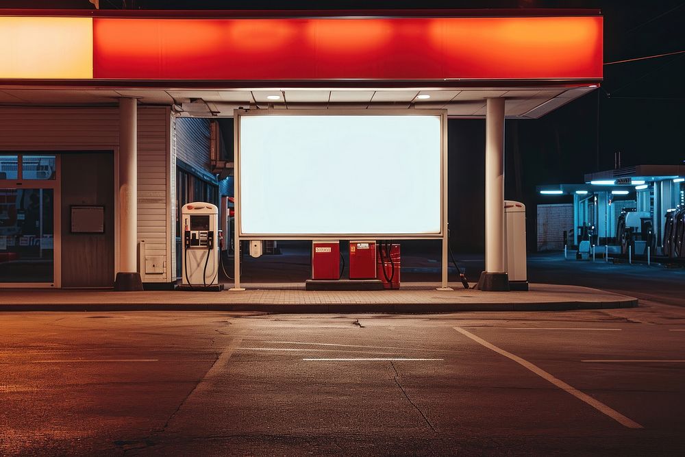 Electronics gas station machine screen.