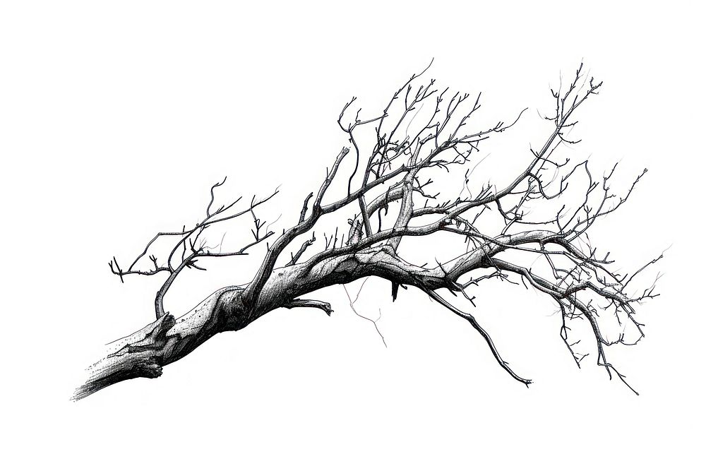 Branch drawing sketch plant.
