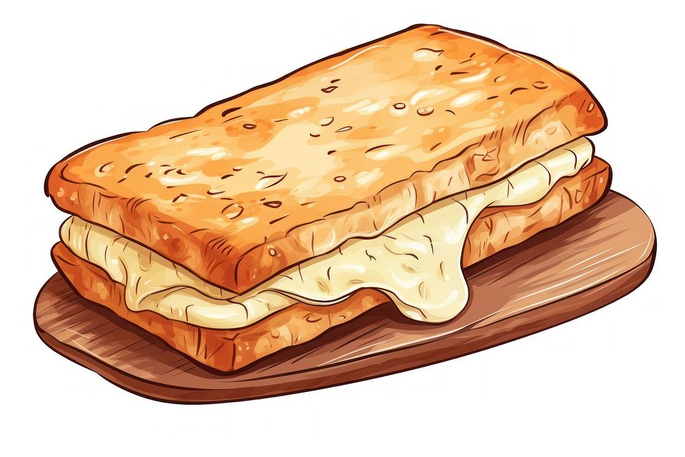 Brie panini dessert bread food.