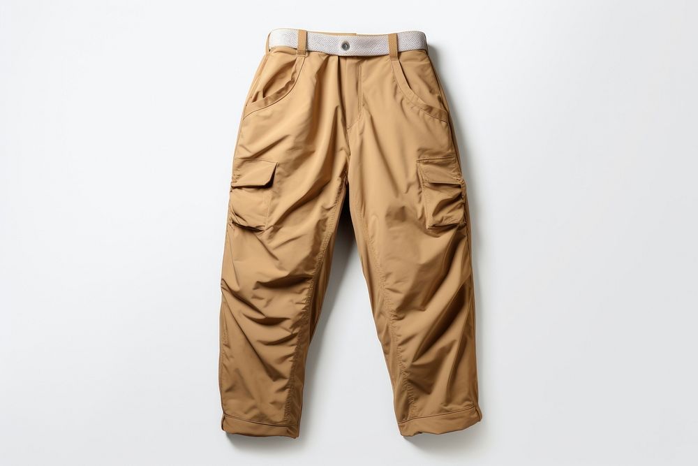 Cargo pants khaki coathanger outerwear. AI generated Image by rawpixel.