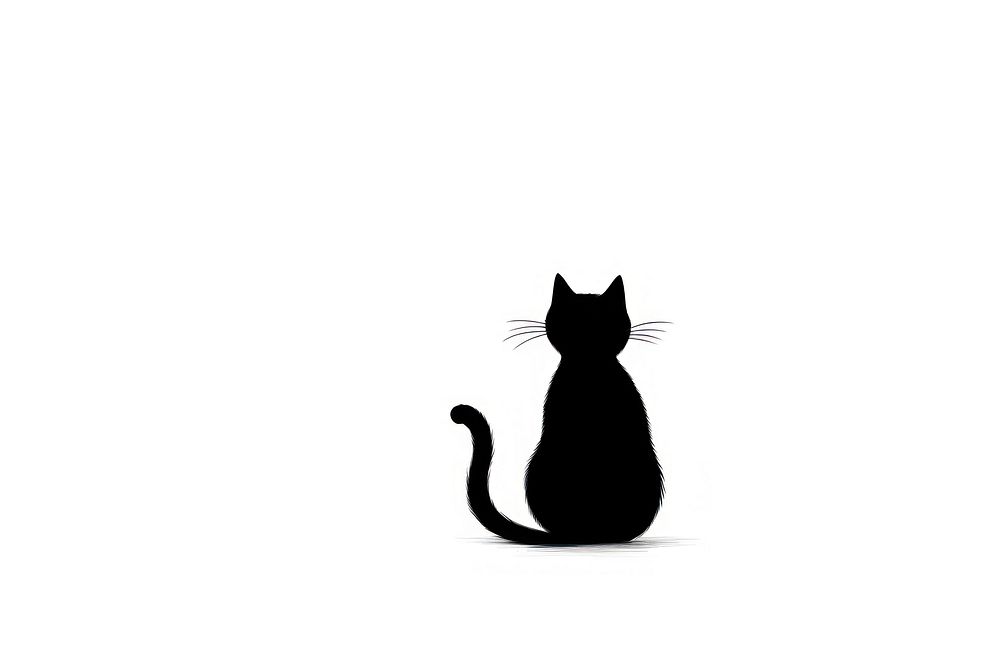 Cat border silhouette animal mammal.