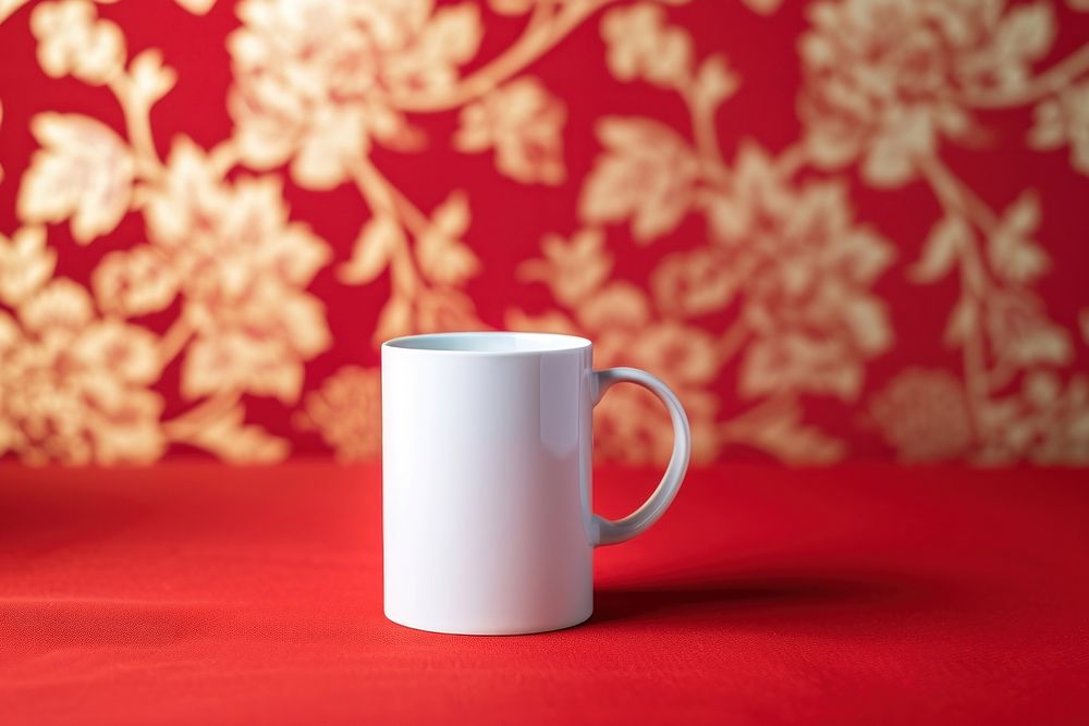 Mug packaging  porcelain coffee white.