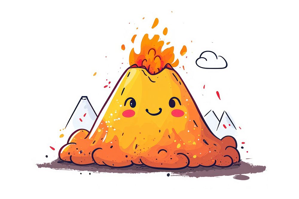 Volcano creativity  mountain.