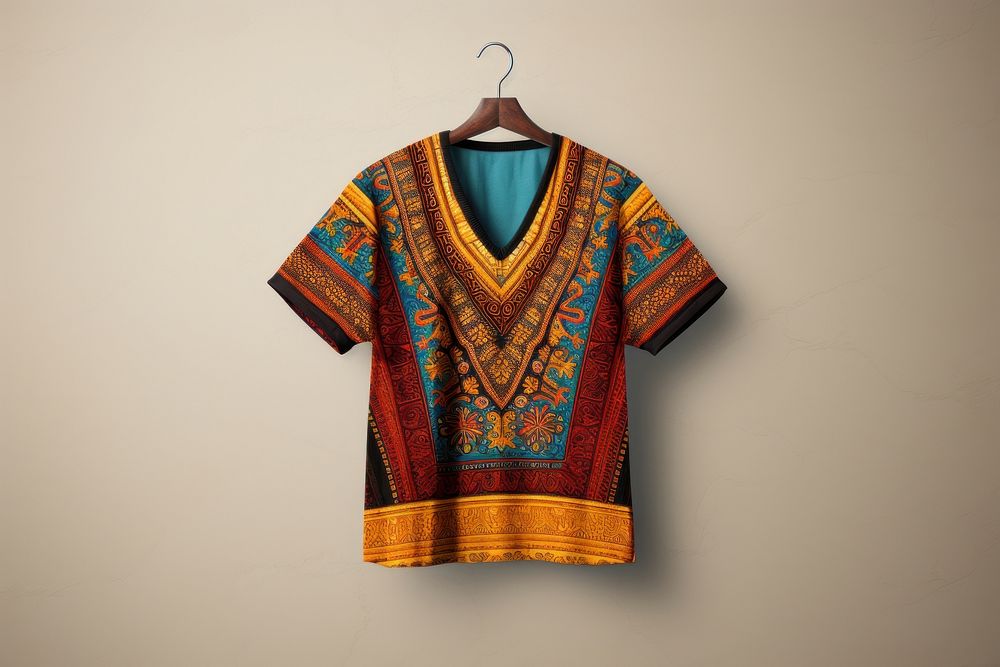 Dashiki fashion blouse coathanger. AI generated Image by rawpixel.