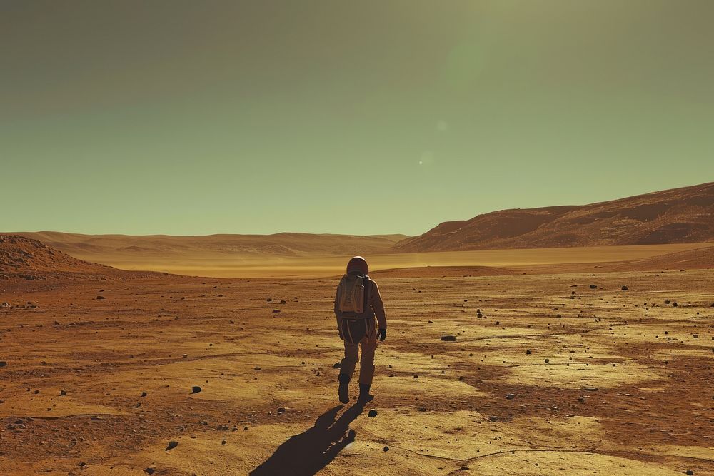 Mars outdoors standing walking.