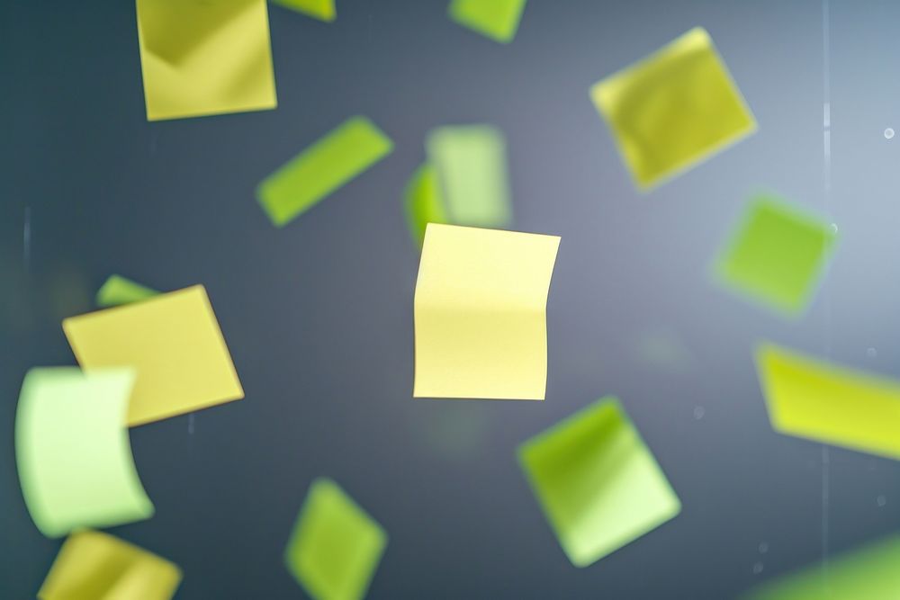 Sticky notes backgrounds green paper.