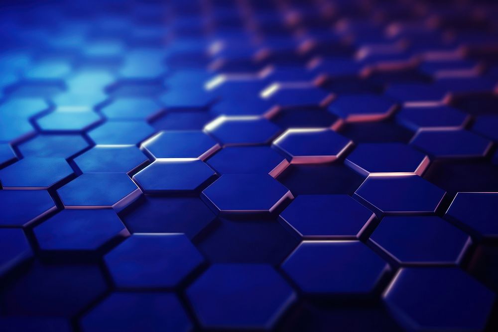 Abstract background blue backgrounds hexagon.