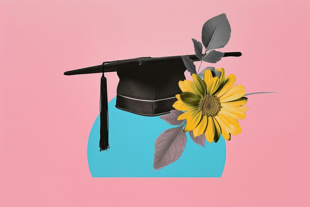 A graduate hat flower graduation plant.