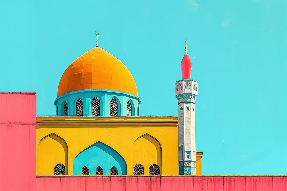 An Islamic Mosque architecture building | Free Photo Illustration ...