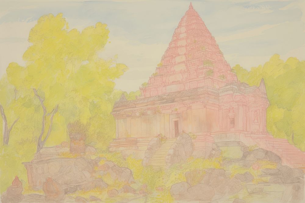 A hindu temple art spirituality architecture.