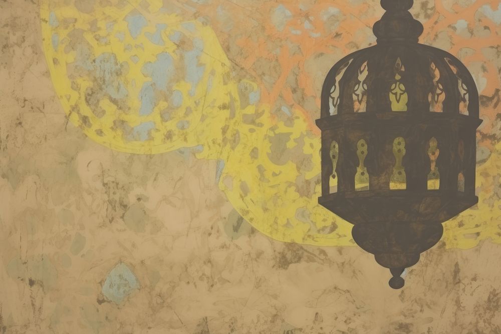 Ramadan Islamic Lantern background backgrounds textured painting.