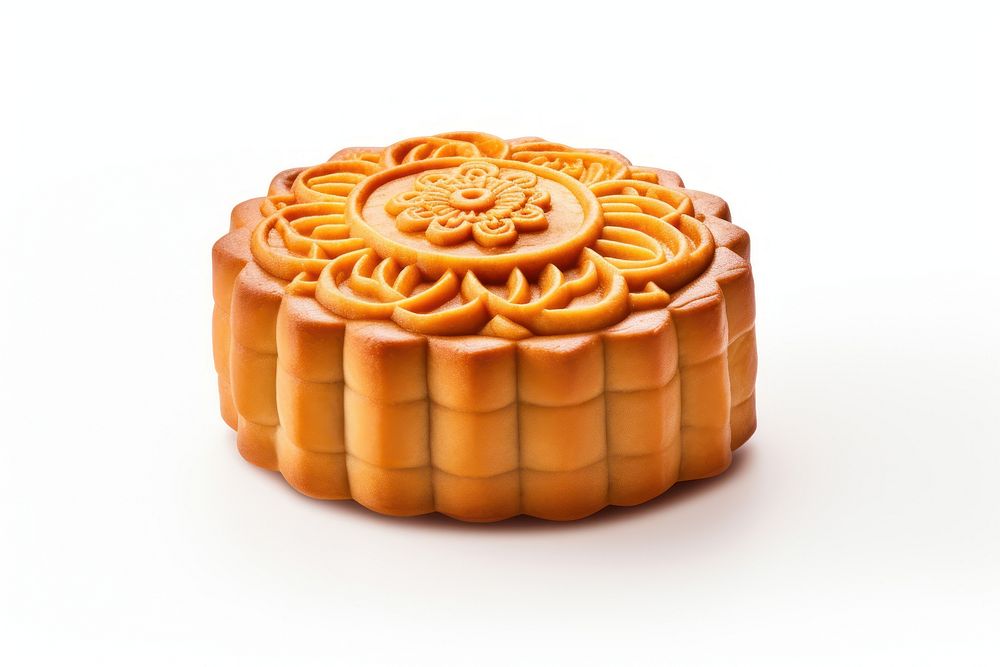 Mooncake chinese dessert icing food. AI generated Image by rawpixel.