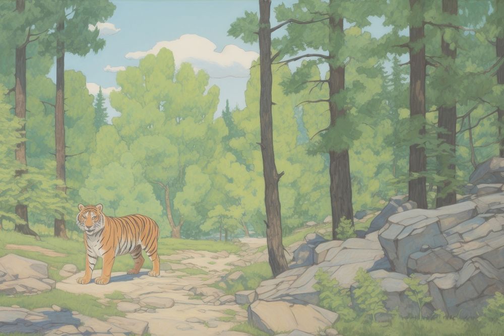 Tiger forest tiger wilderness.