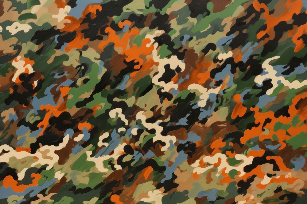  Camo flag brush strokes backgrounds camouflage military. AI generated Image by rawpixel.