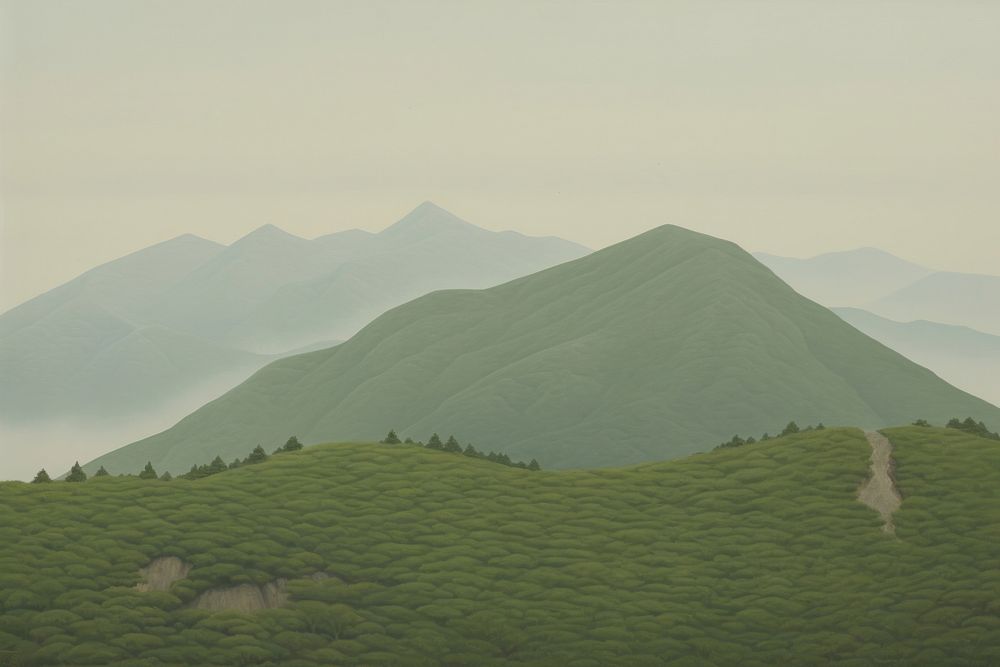 Hills land landscape outdoors. AI generated Image by rawpixel.
