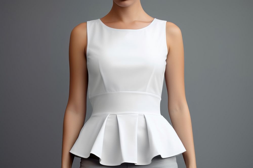 Peplum top blouse dress midsection. AI generated Image by rawpixel.