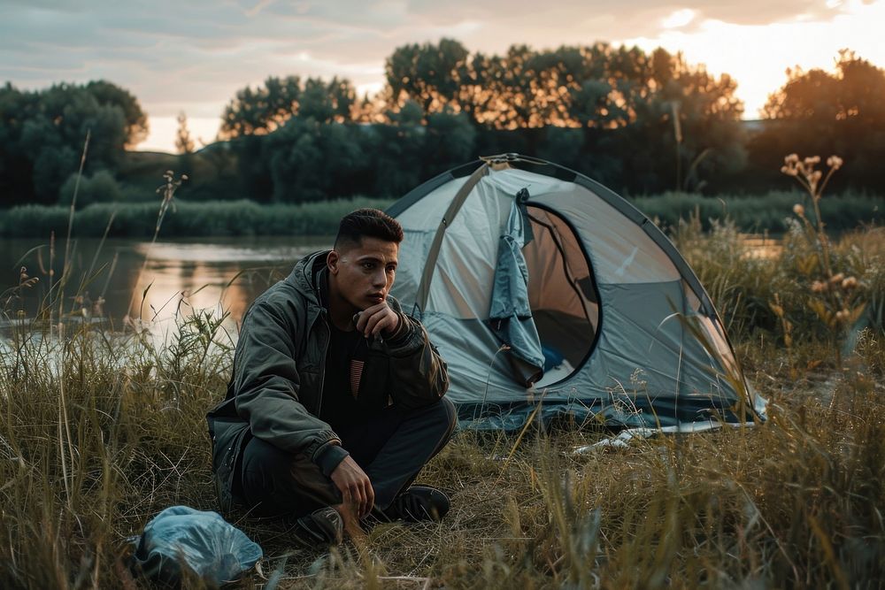 Latino outdoors camping tent. | Premium Photo - rawpixel