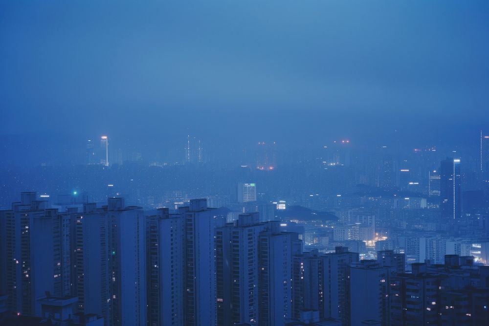 Hongkong cityscape architecture metropolis outdoors. AI generated Image by rawpixel.