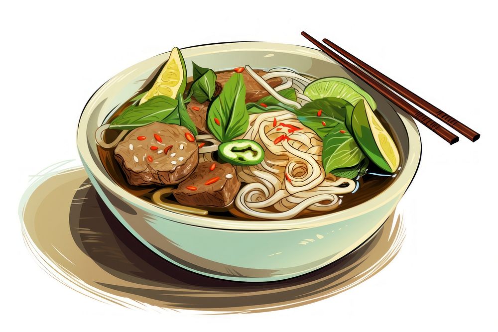 Pho food noodle soup.