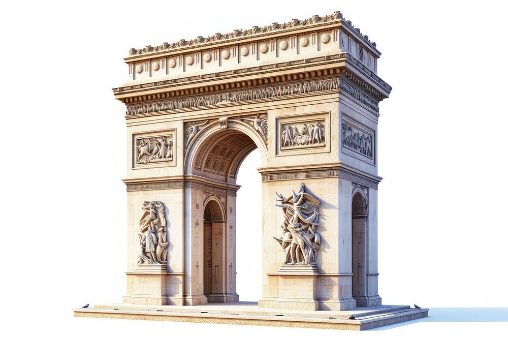 Arc de triomphe architecture building representation.