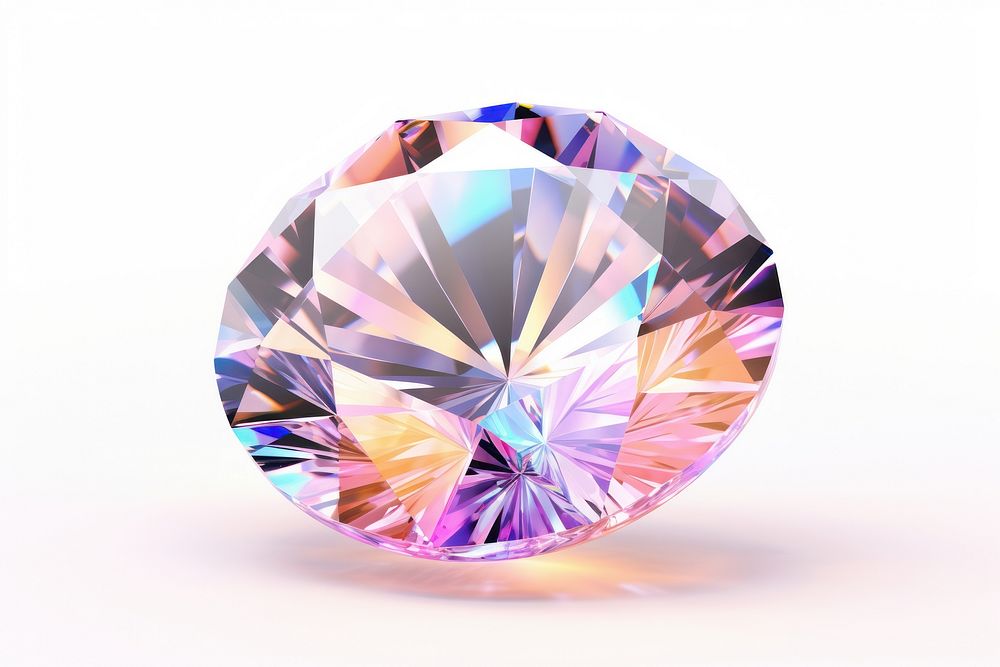 Diamond iridescent amethyst gemstone jewelry.