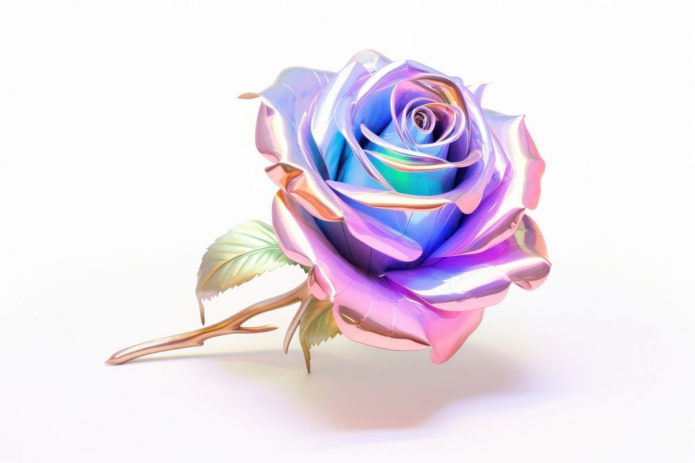 Rose iridescent jewelry flower plant.