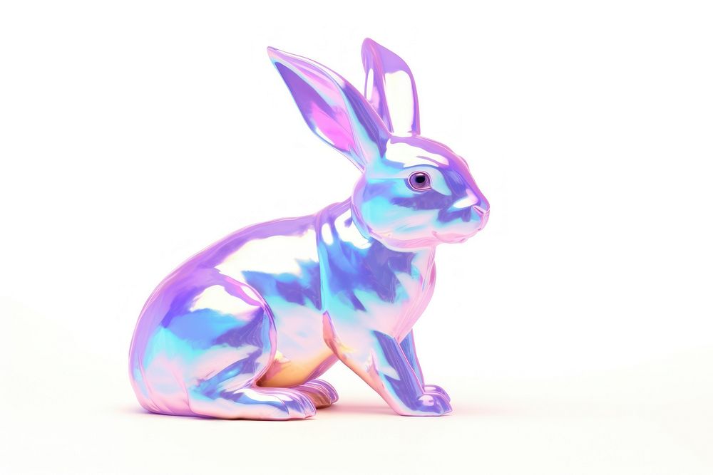 Rabbit iridescent animal mammal rodent.