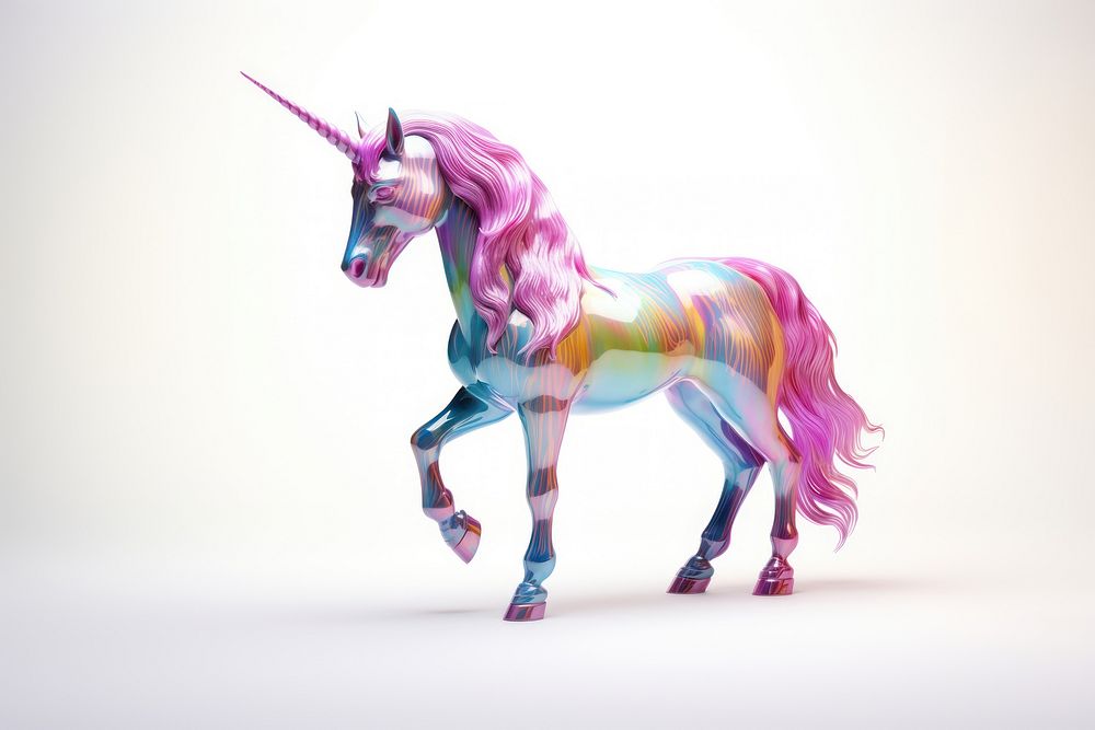 Unicorn iridescent mammal animal horse.