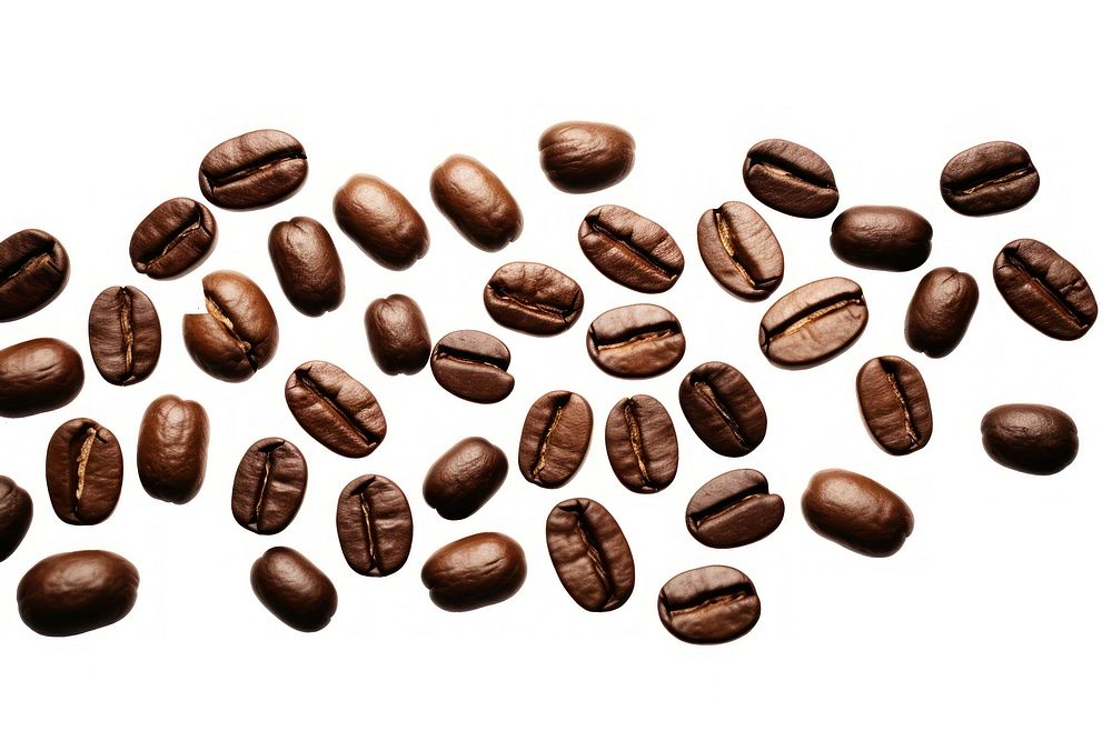 Coffee beans symbol backgrounds white background chocolate.
