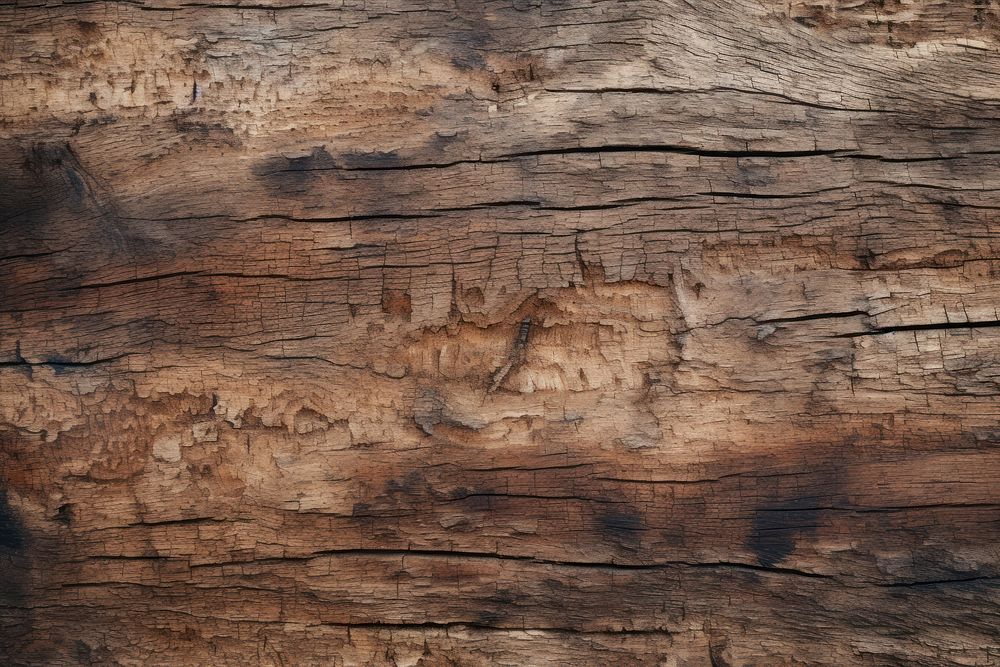  Old brown chipped wood hardwood texture. AI generated Image by rawpixel.
