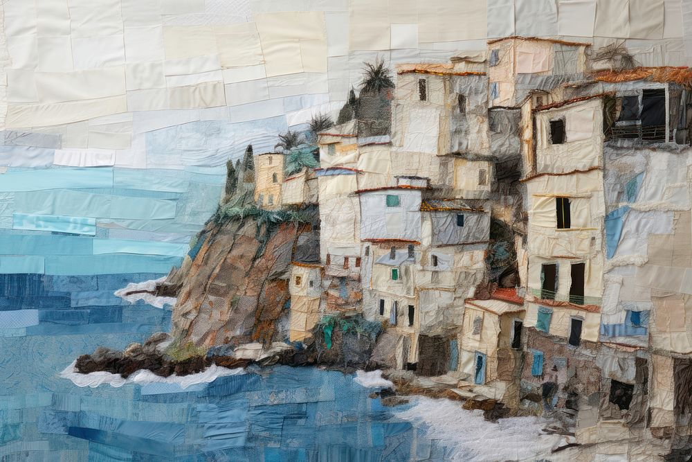 Amalfi coast outdoors painting land.