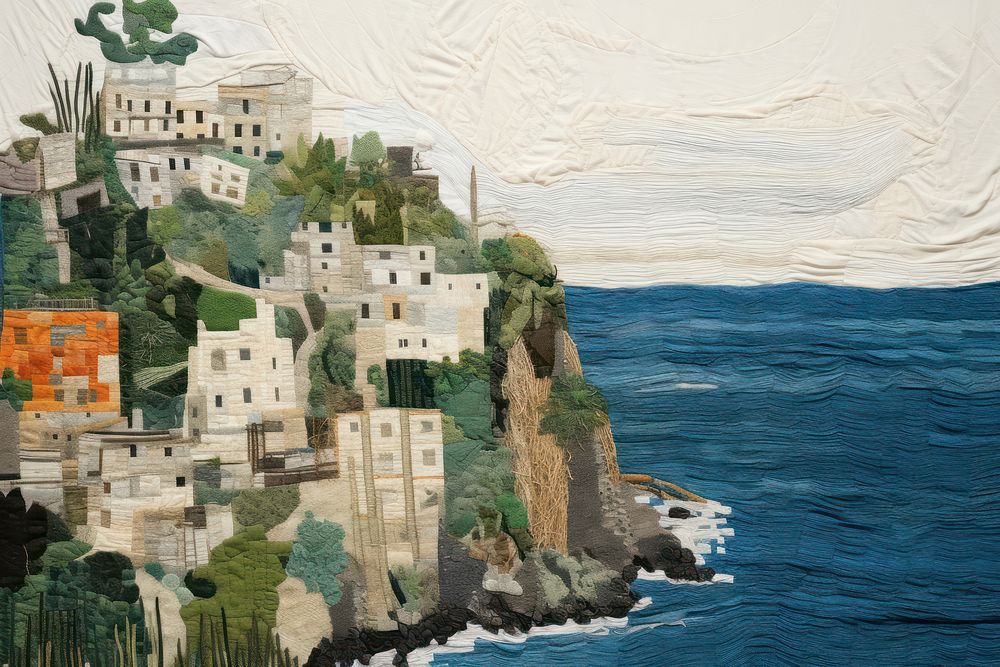 Amalfi coast land architecture landscape.