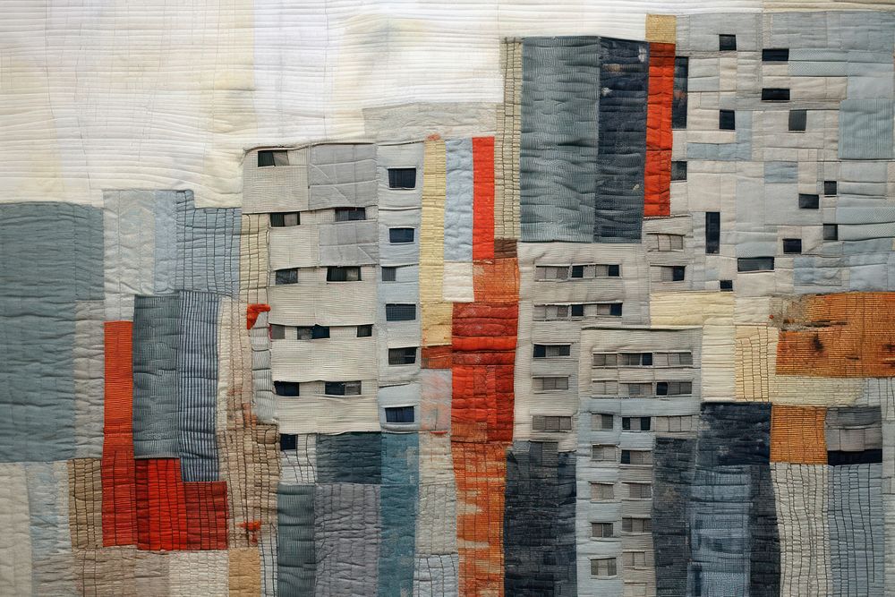 Apartment quilt textile pattern.