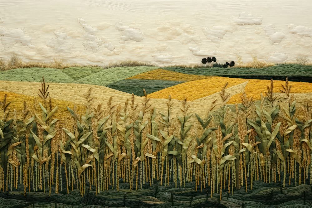 Corn field agriculture landscape outdoors.