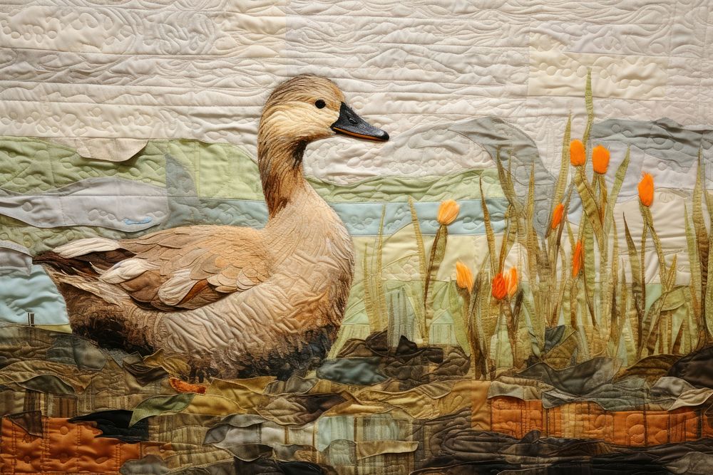 Duck animal painting goose.
