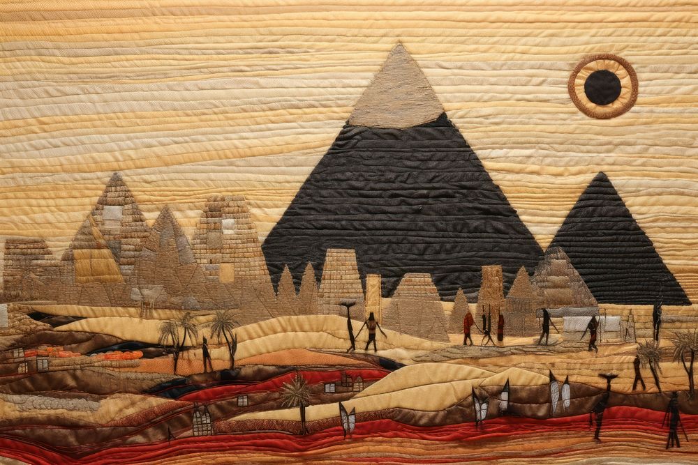Egypt landmarks landscape craft art.