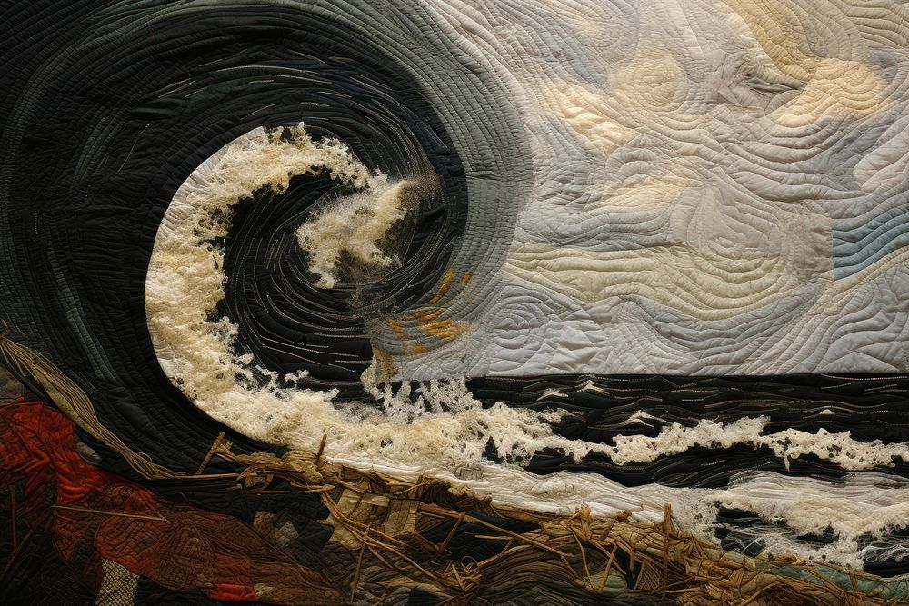 Hurricane rolling painting nature craft.