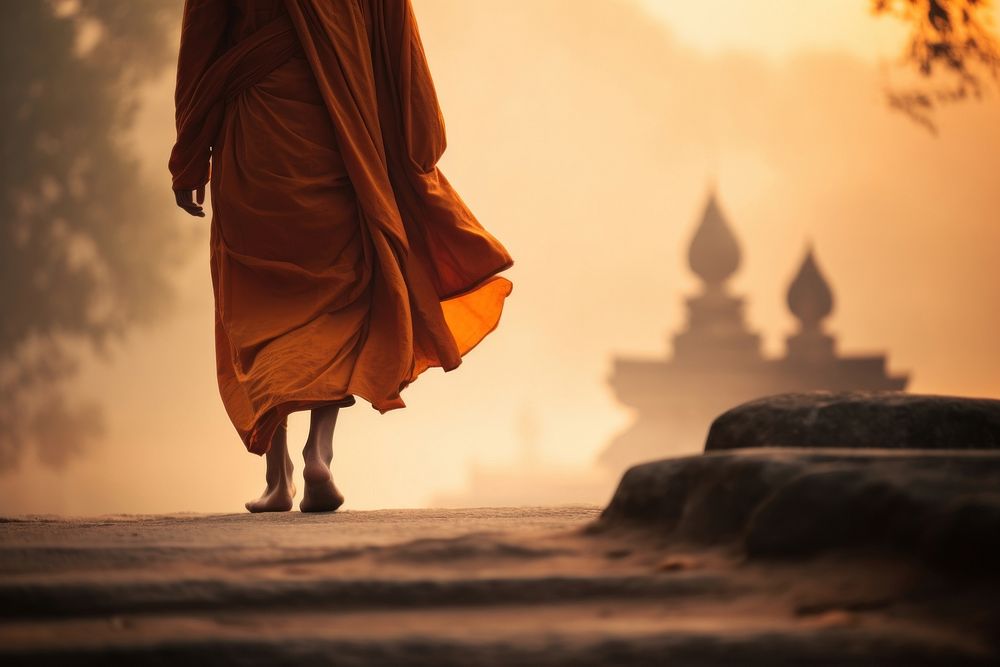 Walking monk adult spirituality.