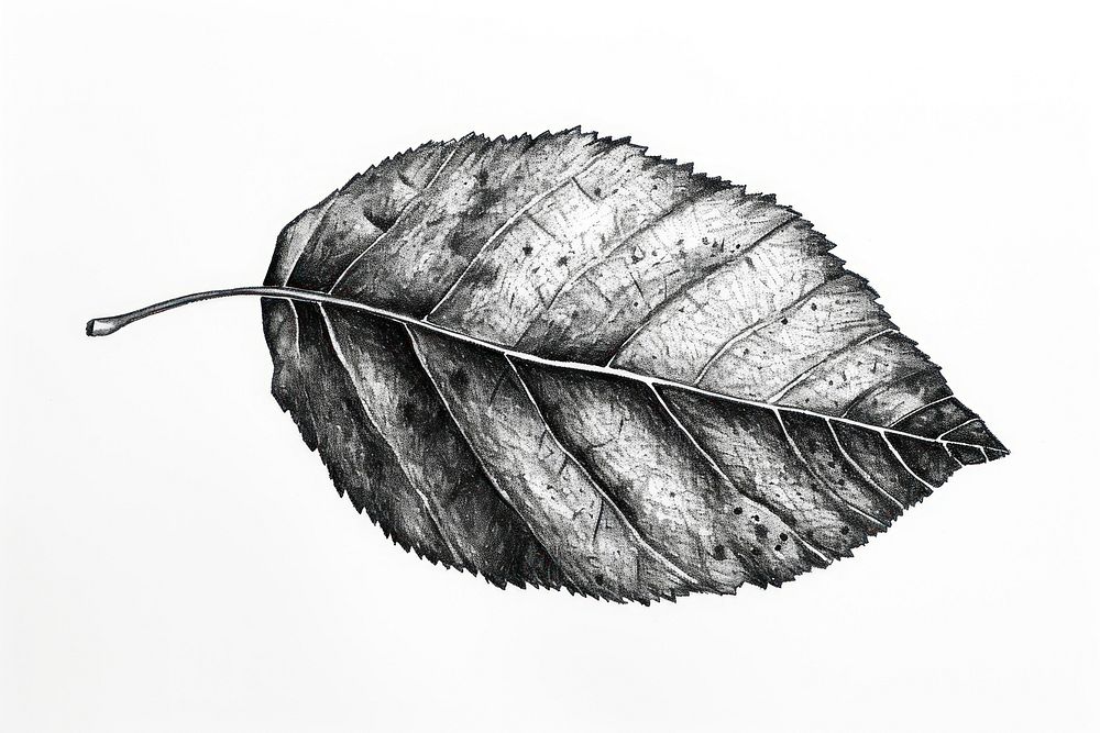 Drawing leaf sketch plant.
